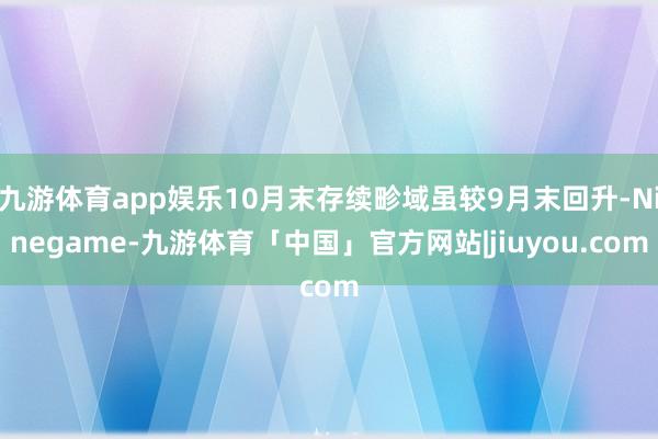 九游体育app娱乐10月末存续畛域虽较9月末回升-Ninegame-九游体育「中国」官方网站|jiuyou.com
