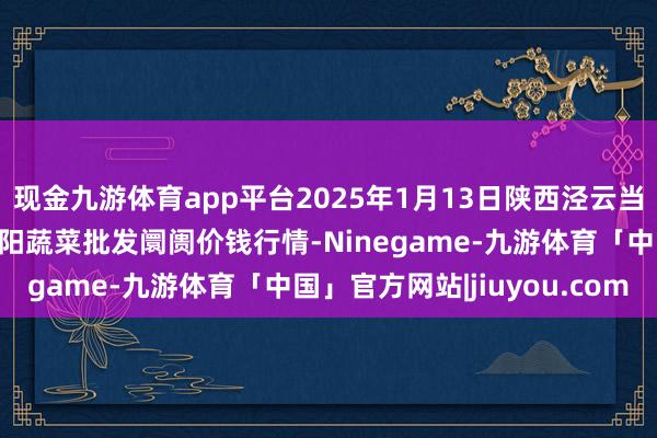 现金九游体育app平台2025年1月13日陕西泾云当代农业股份有限公司云阳蔬菜批发阛阓价钱行情-Ninegame-九游体育「中国」官方网站|jiuyou.com
